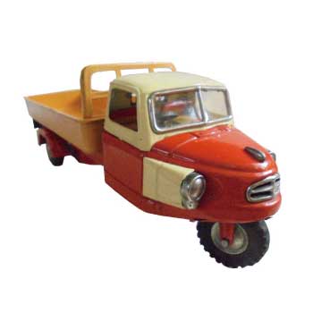 ヨネザワ ブリキ自動車 三輪車 昭和レトロ 旧車 ’50年代 　画像