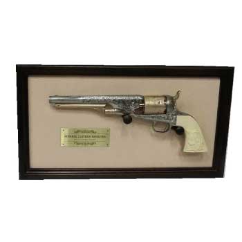 フランクリンミント カスター将軍のリボルバー コルト モデル1861 ネービー ケース 銃飾り　画像